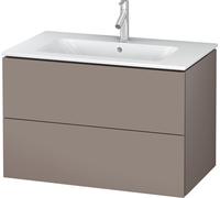Duravit L-Cube Meuble sous-lavabo suspendu, largeur 820mm, profondeur 481, 2 tiroirs, adapté "Me by Starck" Article 233683, LC624104343, Couleur: Décor basalte mat