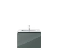 Duravit L-Cube Meuble sous-lavabo suspendu, largeur 820mm, profondeur 481, 2 tiroirs, adapté "Me by Starck" Article 233683, LC624103838, Couleur: Laque Dolomiti Grey brillante