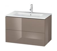 Duravit L-Cube Meuble sous-lavabo suspendu, largeur 820mm, profondeur 481, 2 tiroirs, adapté "Me by Starck" Article 233683, LC624108686, Couleur: Laque Cappuccino haute brillance