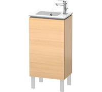 Duravit L-Cube Meuble sous-lavabo vertical, 1 porte, charnière à gauche, 420x704x294mm, LC6273L7171, Couleur: Placage chêne méditerranéen en bois véritable