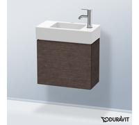 Duravit Vasque L-Cube LC6246L7272 48x24x40 cm suspendue porte à gauche chêne foncé brossé