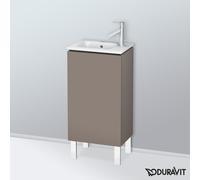L-Cube Duravit vasque LC6273L4343 42x29,4x70,4cm, debout, porte à gauche, basalte mat