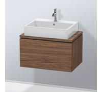 L-Cube Duravit vasque LC580102121 72 x 47,7 cm, noyer foncé, pour console, coulissant 2000