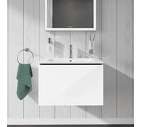 Duravit L-Cube bâti-support lavabo suspendu, 1 tiroir, 620x400x481mm, LC614002222, Couleur: Décor blanc brillant