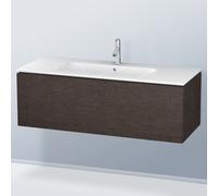 Duravit Meuble sous-vasque suspendu L-Cube LC614307272 1 tiroir 1220x400x481 mm Chêne brossé foncé