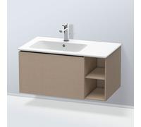 Duravit L-Cube meuble sous-vasque LC619107575 82x48,1x40cm, 2000 coulissant, lavabo à gauche, lin