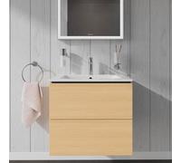 L-Cube Duravit vasque LC624003030 62 x 48, 2000 cm, chêne naturel, 2 tiroirs, suspendu