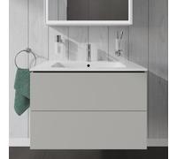 L-Cube Duravit vasque LC624100707 82 x 48, 2000 cm, gris béton mat, 2 tiroirs, suspendu