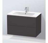 Duravit Vasque L-Cube LC624108080 82 x 48 cm Graphite Super Mat 2 tiroirs Suspendu