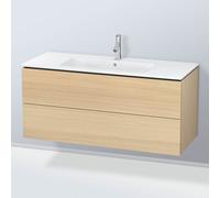 Duravit L-Cube bâti-support lavabo suspendu, 2 tiroirs, 1220x550x481mm, LC624307171, Couleur: Placage chêne méditerranéen en bois véritable