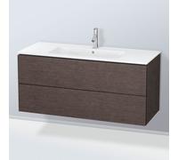 Duravit L-Cube bâti-support lavabo suspendu, 2 tiroirs, 1220x550x481mm, LC624307272, Couleur: placage en chêne véritable brossé foncé