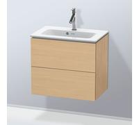 Duravit Vasque L-Cube LC625603030, 62 x 39, 2000 cm, chêne naturel, 2 tiroirs, suspendue