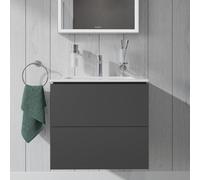 L-Cube Duravit vasque LC625604949 62 x 39, 2000 cm, graphite mat, 2 tiroirs, suspendu