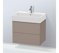 L-Cube Duravit vasque LC627604343 68,4 x 45,9 cm, basalte mat, 2 tiroirs, suspendu