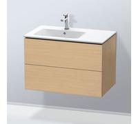 Duravit Meuble sous-vasque L-Cube LC629103030 82×48,1×55 cm 2 tiroirs vasque à gauche, chêne naturel
