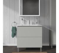 Duravit Meuble sous-vasque L-Cube LC662600707 - 2 tiroirs, 820x704x481 mm - Décor gris béton mat
