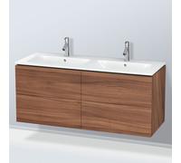 Duravit Meuble sous-lavabo suspendu L-Cube LC625907979 4 tiroirs 1290x550x481 mm Décor noyer naturel