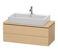 Duravit L-Cube meuble sous-vasque LC580903030 102 x 47,7 cm, Eiche natur , pour console, 2 tiroirs
