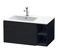 Duravit L-Cube meuble sous-vasque LC619101616 82x48,1x40cm, 2000 coulissant, lavabo à gauche, chêne noir