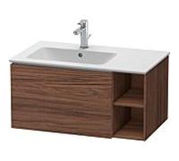 Duravit L-Cube meuble sous vasque LC619102121 82x48,1x40cm, 2000 coulissant, vasque à gauche, noyer foncé