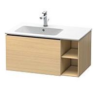 Duravit L-Cube meuble sous-lavabo LC619107171 82x48,1x40cm, 2000 coulissant, vasque à gauche, chêne méditerranéen