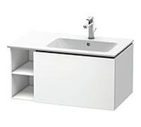 Duravit L-Cube meuble sous lavabo LC619201818 82x48,1x40cm, 2000 coulissant, vasque à droite, blanc mat