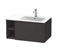 Duravit L-Cube meuble sous-vasque LC619208080 82x48,1x40cm, 1 tiroir, vasque à droite, graphite super mat