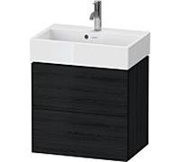 Duravit L-Cube Meuble sous-vasque LC621901616 58,4x39,1x54,4cm, 2 tiroirs, mural, chêne noir