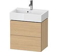 Duravit L-Cube meuble sous-vasque LC621903030 58,4x39,1x54,4cm, 2 tiroirs, mural, chêne naturel