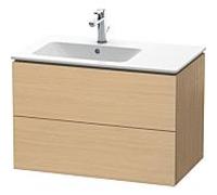 Duravit L-Cube meuble sous vasque LC629103030 82x48,1x55cm, 2 tiroirs, vasque à gauche, chêne naturel
