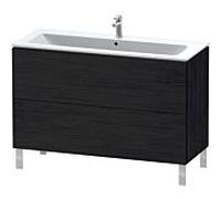 Duravit L-Cube meuble sous-vasque LC662801616 122 x 48, 2000 cm, match0, 2 Eiche schwarz