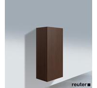 Duravit Armoires mi-hautes L-Cube – 1 porte charnière à droite Noyer brossé placage bois véritable