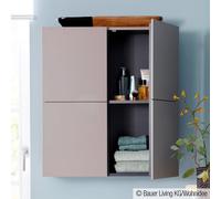 Duravit L-Cube armoires mi-hautes, 2 portes, 700x363x800mm, LC117704343, Couleur: Décor basalte mat