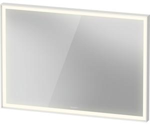 Duravit L-Cube Miroirs avec éclairage, angulaires, 1000x700x67mm, blanc aluminium mat, LC7382018180100, Exécution: avec miroir chauffant