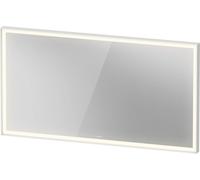 Duravit L-Cube Miroirs avec éclairage, angulaires, 1300x700x67mm, blanc aluminium mat, LC7388018180100, Exécution: avec miroir chauffant