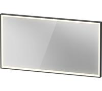Duravit L-Cube Miroirs avec éclairage, angulaires, 1300x700x67mm, graphite aluminium mat, LC7388049490100, Exécution: avec miroir chauffant