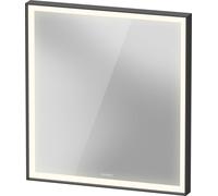 Duravit L-Cube Miroirs avec éclairage, angulaires, 650x700x67mm, graphite aluminium mat, LC7380049490100, Exécution: avec miroir chauffant