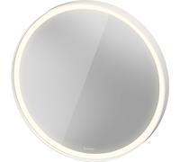 Duravit L-Cube Miroirs avec éclairage, rond, LED 18W, 700x700x67mm, blanc aluminium mat, LC7375018180100, Exécution: avec miroir chauffant