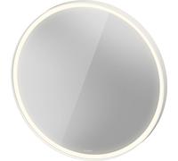 Duravit L-Cube Miroirs avec éclairage, rond, LED 24W, 900x900x67mm, blanc aluminium mat, LC7376018180100, Exécution: avec miroir chauffant