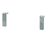 Duravit L-Cube piètement base UV999300000 chromé, 2 pièces, 7x6,5cm