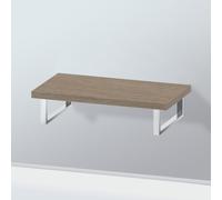 Duravit L-Cube Plan de toilette avec 1 découpe pour vasque, LC104C03535#102#Ausschnitt037960,