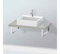 Duravit L-Cube LC100C00707 épaisseur 4,5 cm, gris béton mat, pour Aufsatzbecken , variable