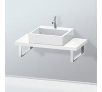 Duravit L-Cube console LC100C01818 épaisseur 4,5 cm, blanc mat, pour Aufsatzbecken , variable