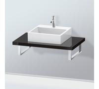 Duravit L-Cube LC102C04040 épaisseur 4,5 cm, noir brillant, pour Aufsatzbecken , variable