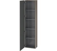 Duravit L-Cube Tall largeur de caisson 400mm profondeur 243mm, 1 porte, charnières à gauche, LC1170L8989, Couleur: Laque haute brillance Gris Flanelle