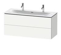 Duravit L-Cube Vanity unit à accrochage mural LC6309, 1220x481 mm, 2 tiroirs, pour Viu 234412, LC630905353, Couleur: Décor marron foncé