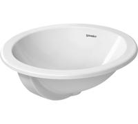 Duravit Architec lavabo Architec encastrer 0468470000 Ø 47 cm, blanc, montage par le haut