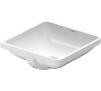 Duravit Lavabo à encastrer Starck 3 430×430 mm sans trous de robinetterie avec trop-plein blanc