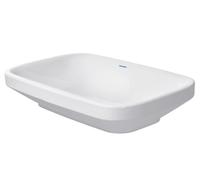 Duravit lavabo à poser DuraStyle 60cm sans trop-plein, sans plage de robinetterie, 0349600000, Couleur: Blanc
