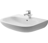 Duravit lavabo D-CODE avec trop-plein, plage de robinetterie, 1 trou pour robinet 650 x 500 mm blanc